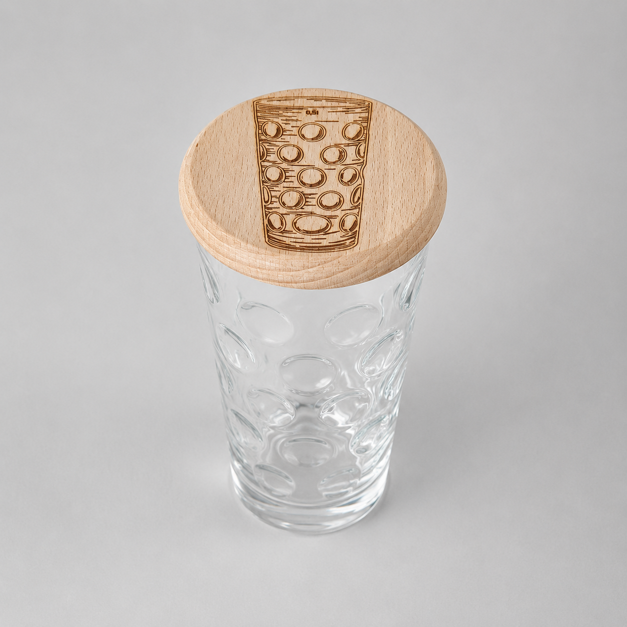 Holzdeckel für Dubbeglas & Trinkgläser