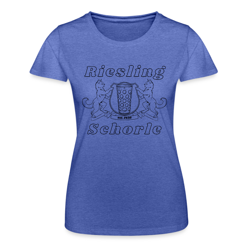 Frauen-T-Shirt von Fruit of the Loom - Blau meliert