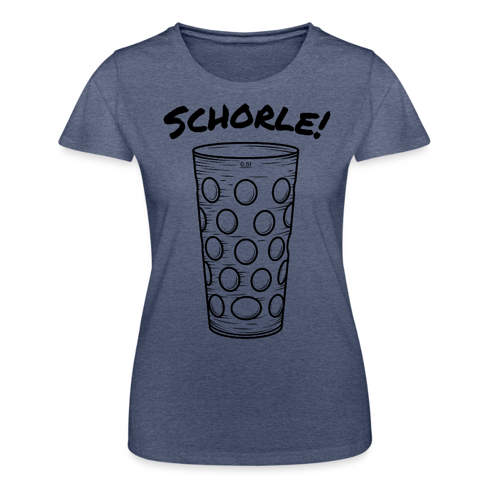 Frauen-T-Shirt von Fruit of the Loom - Navy meliert