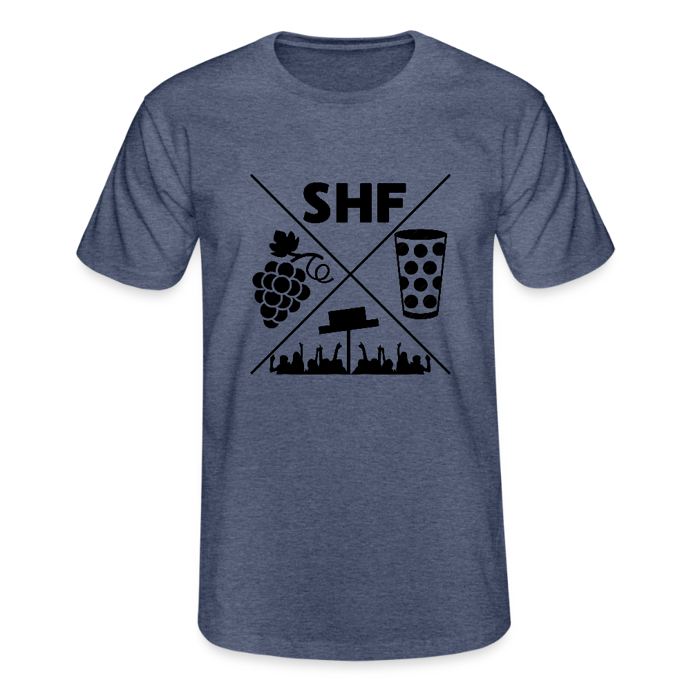 Strohhutfest - Navy meliert
