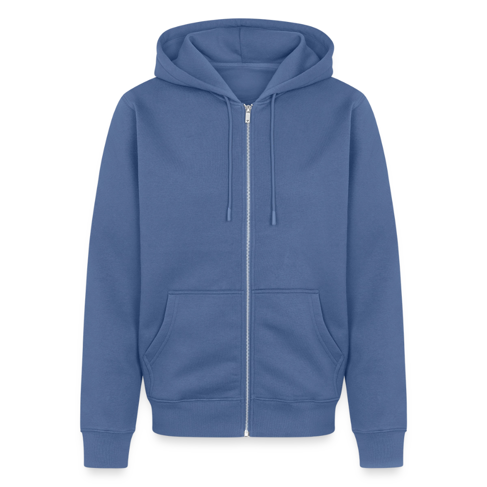 Dubbeglas Zip-Hoodie - Taubenblau