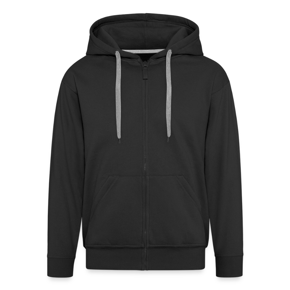 Dubbeglas Zip-Hoodie - Schwarz