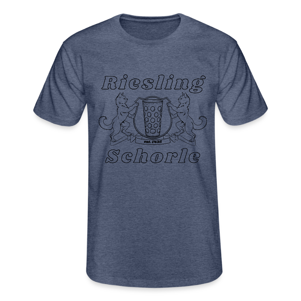 Männer-T-Shirt von Fruit of the Loom - Navy meliert