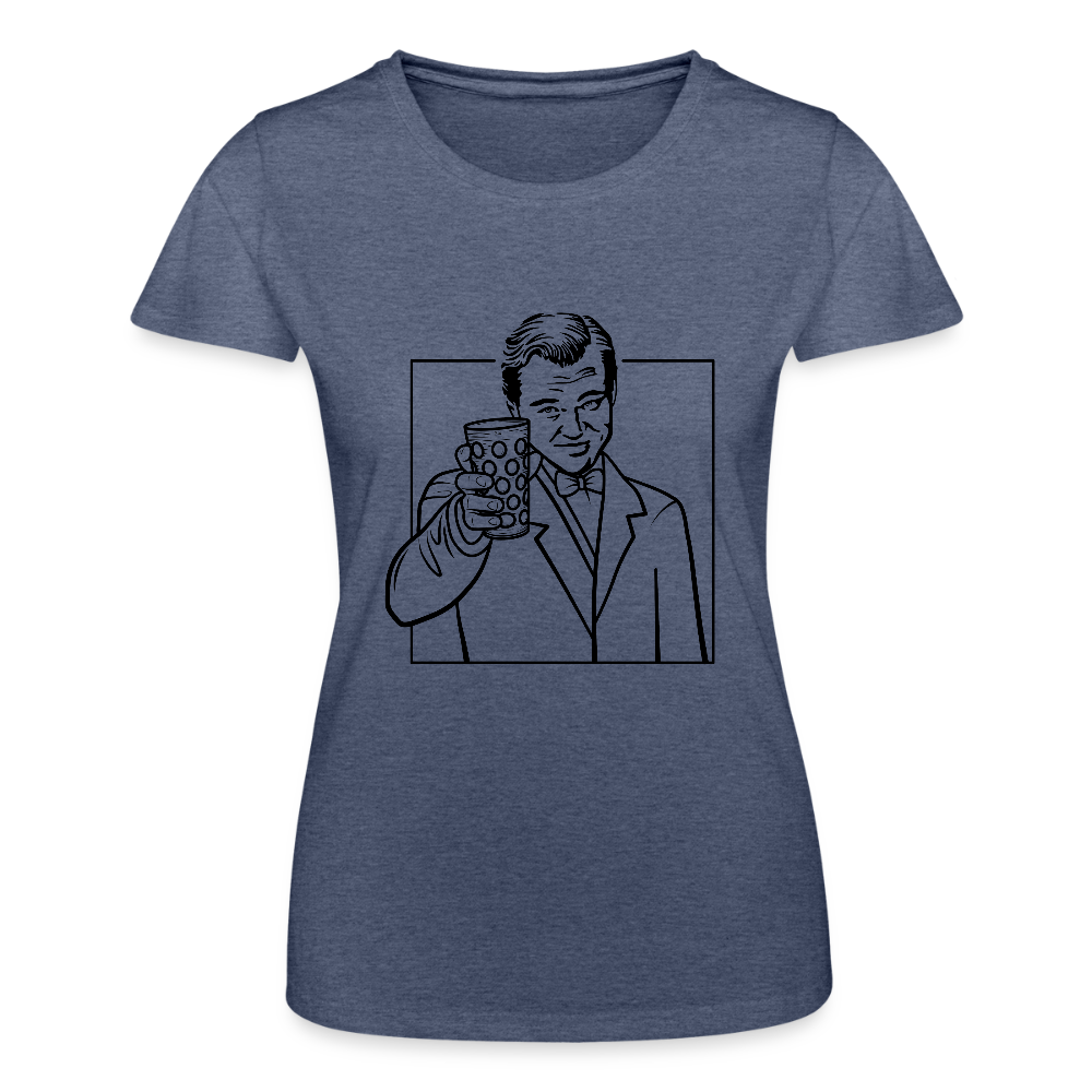 Great Gatsby, Dubbeglas Woman - Navy meliert