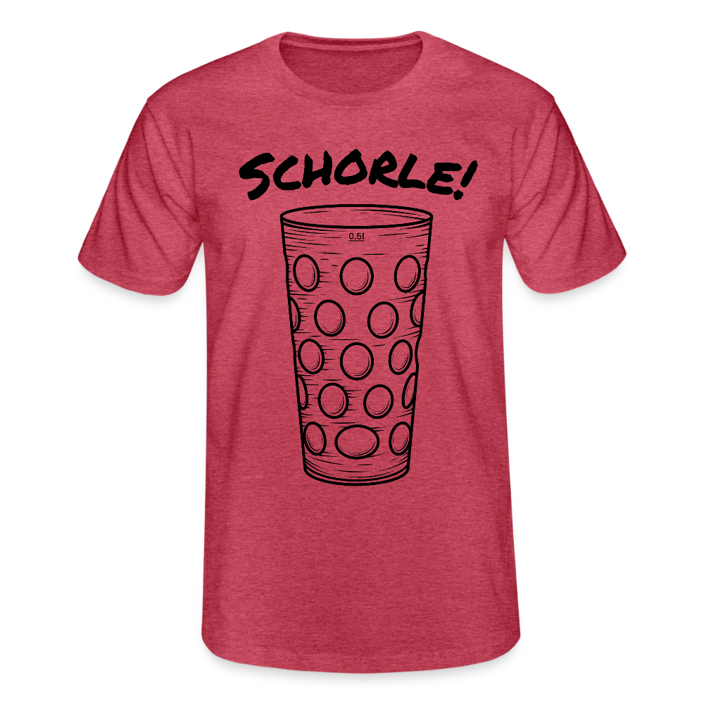 Männer-T-Shirt von Fruit of the Loom - Rot meliert