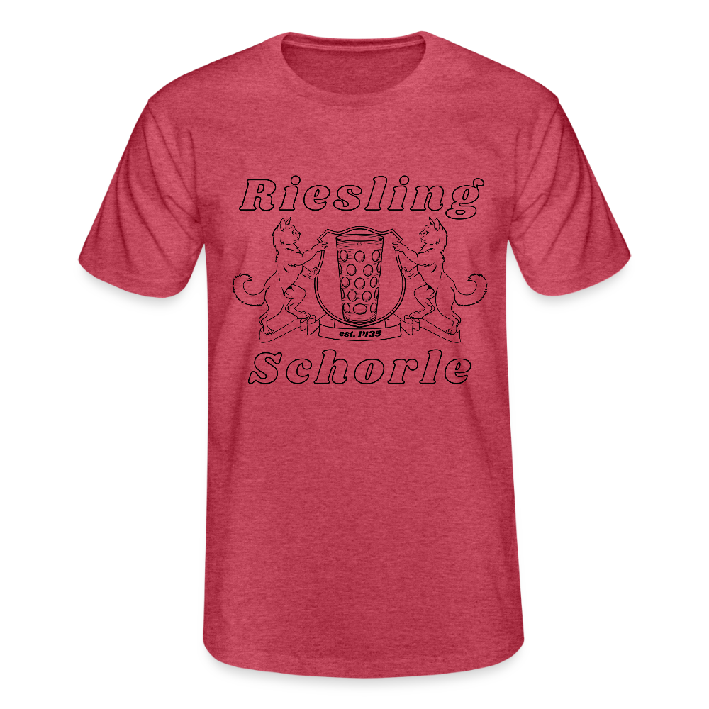 Männer-T-Shirt von Fruit of the Loom - Rot meliert