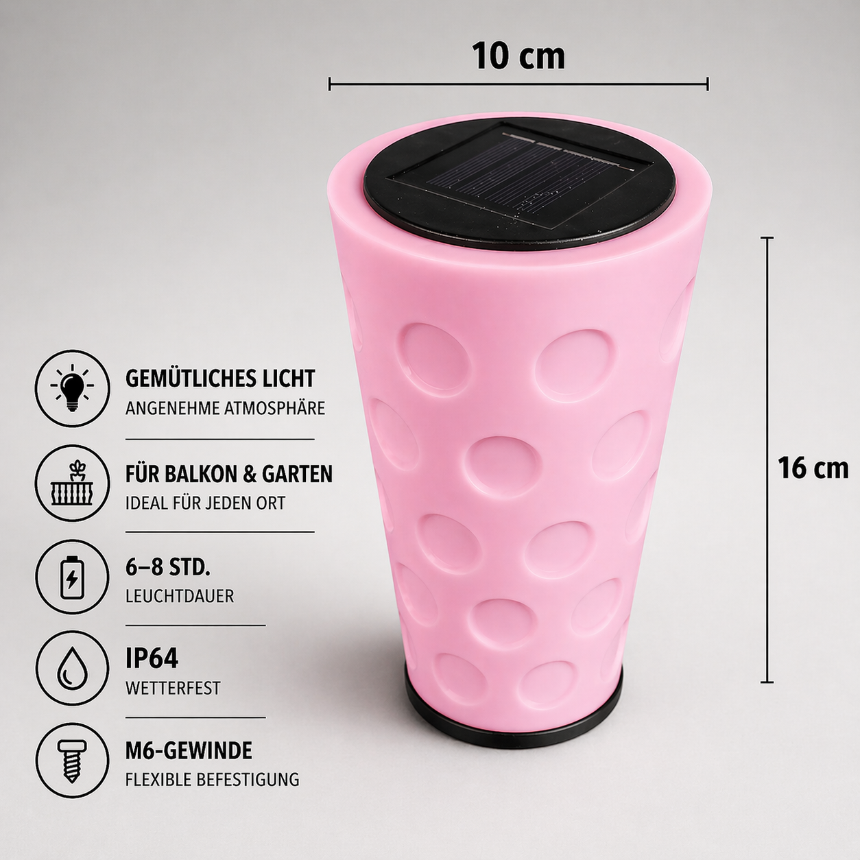 Dubbeglas Solarlampe