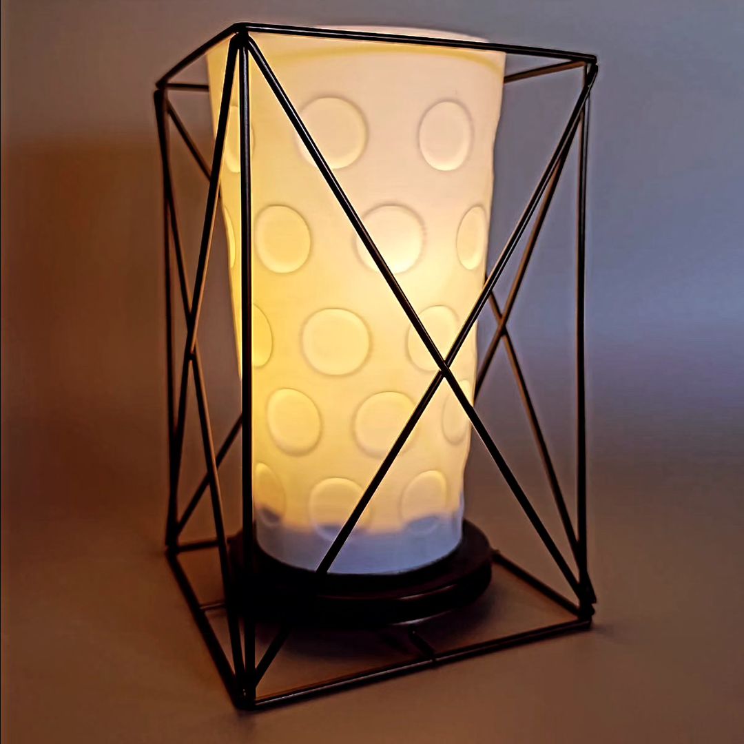Dubbeglas Tischlampe