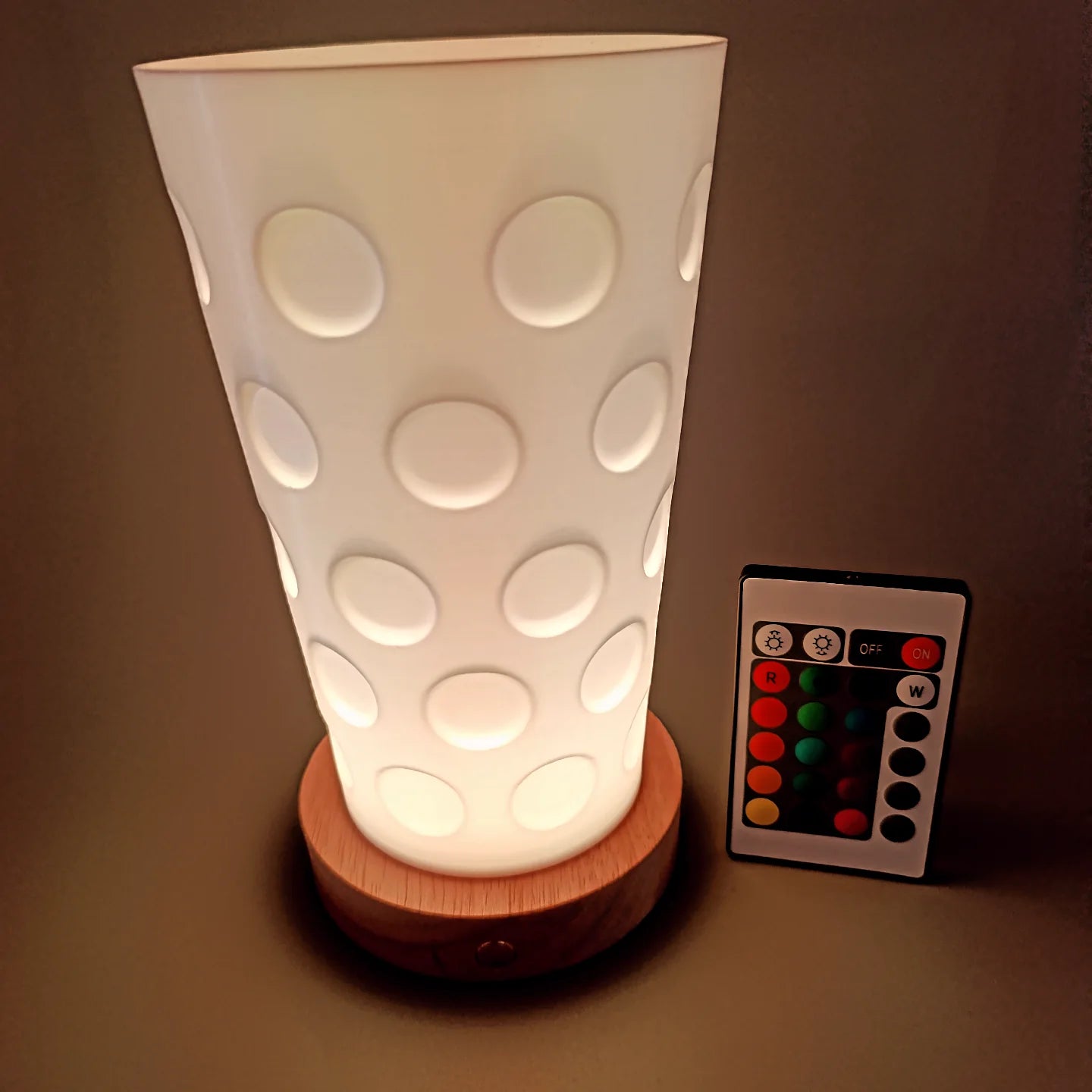 Dubbeglas Lampe