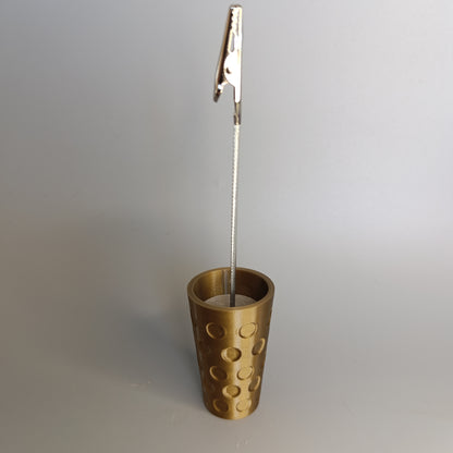 Dubbeglas Foto und Memohalter