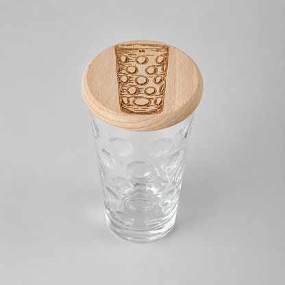 Holzdeckel für Dubbeglas & Trinkgläser