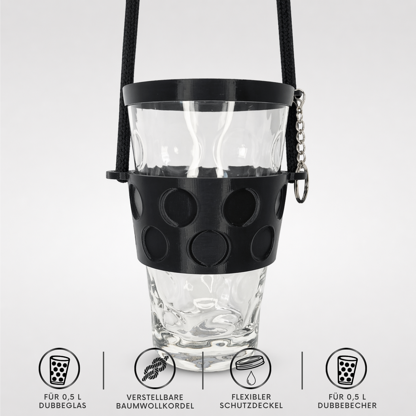 Dubbeglas Halter
