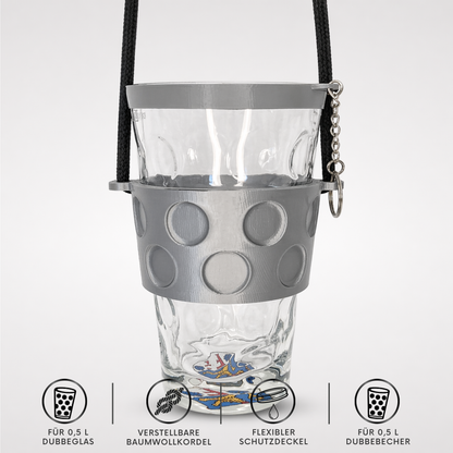 Dubbeglas Halter