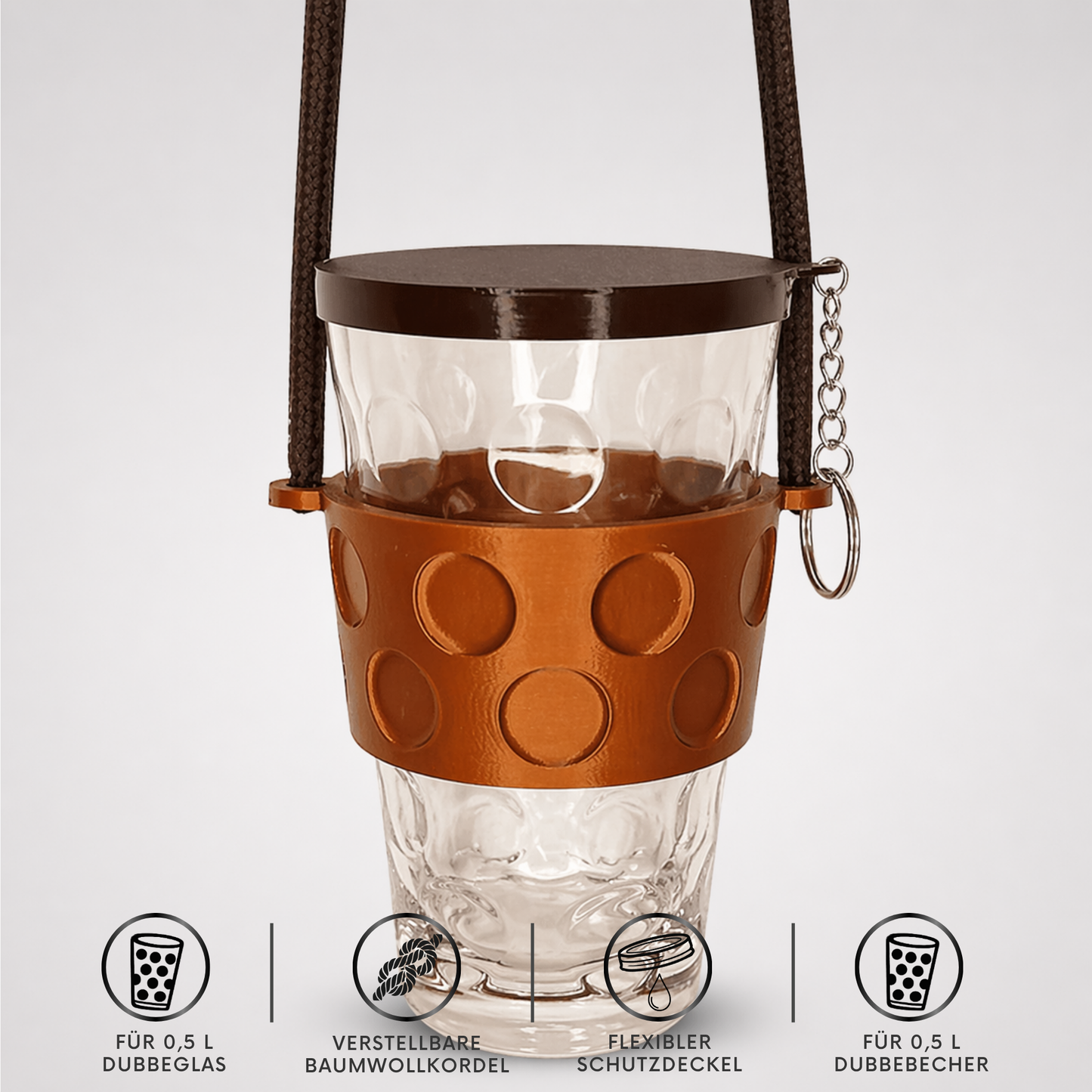 Dubbeglas Halter