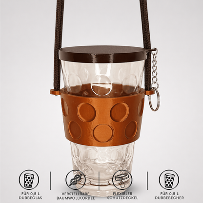 Dubbeglas Halter