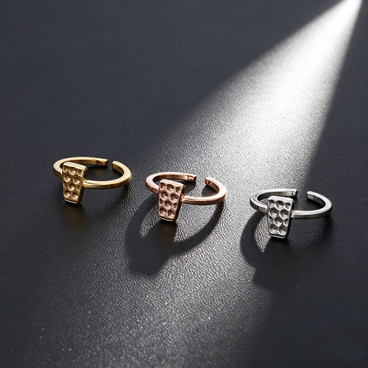 Dubbeglas Ring aus Edelstahl