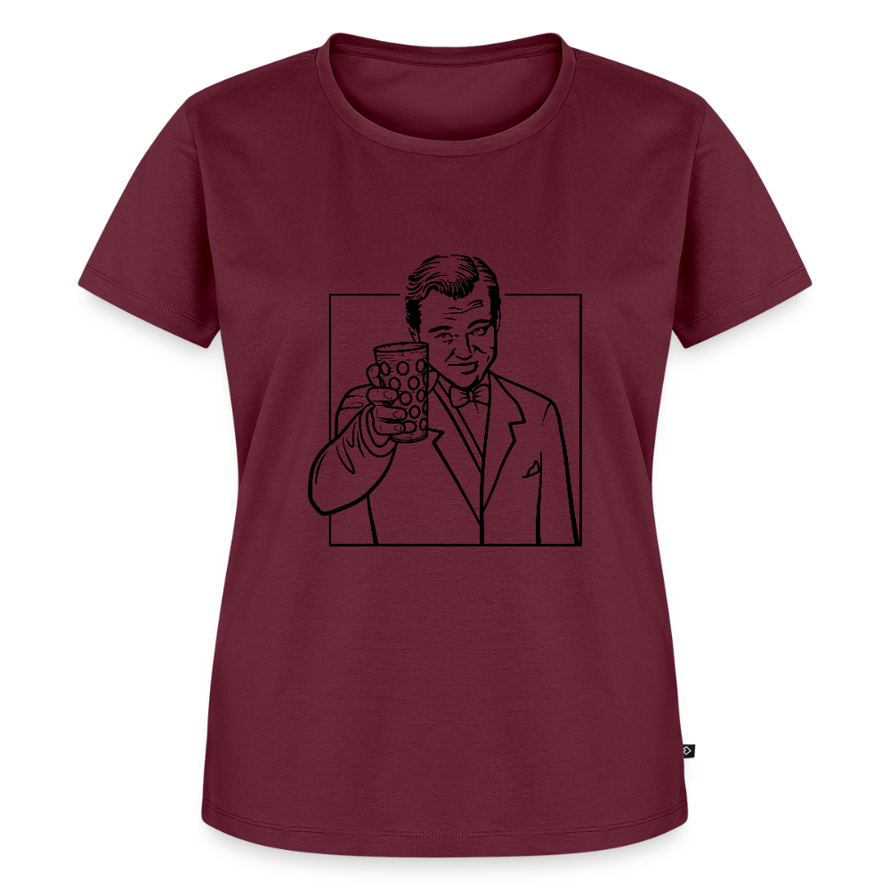 Great Gatsby, Dubbeglas Woman - Burgunderrot