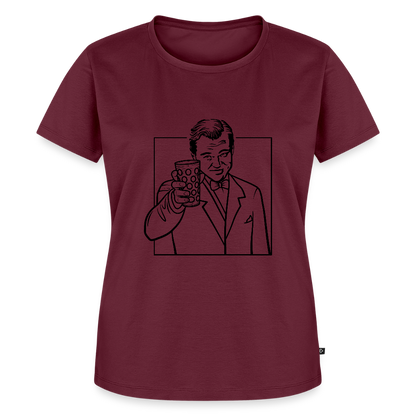 Great Gatsby, Dubbeglas Woman - Burgunderrot