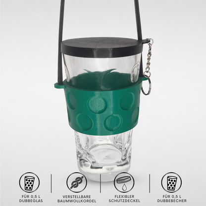 Dubbeglas Halter