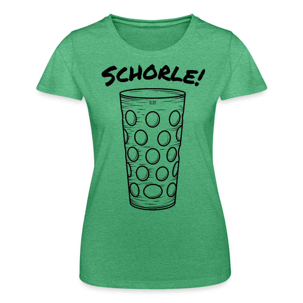 Frauen-T-Shirt von Fruit of the Loom - Grün meliert