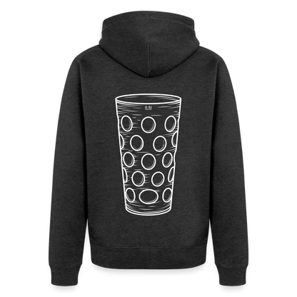 Dubbeglas Zip-Hoodie - Anthrazit meliert