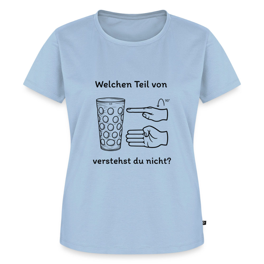Richtige Schorle, Dubbeglas (woman) - Hellblau