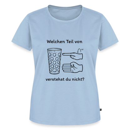 Richtige Schorle, Dubbeglas (woman) - Hellblau