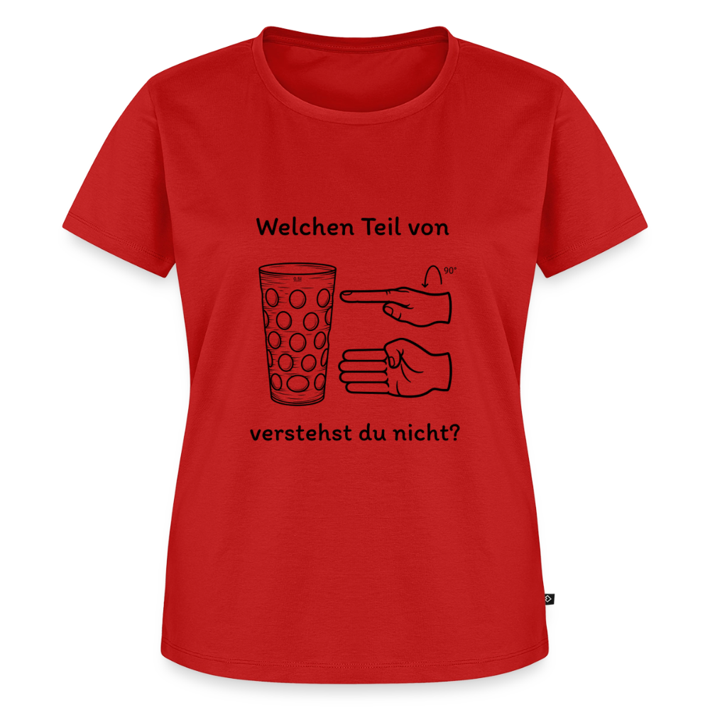 Richtige Schorle, Dubbeglas (woman) - Rot
