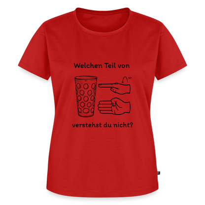 Richtige Schorle, Dubbeglas (woman) - Rot