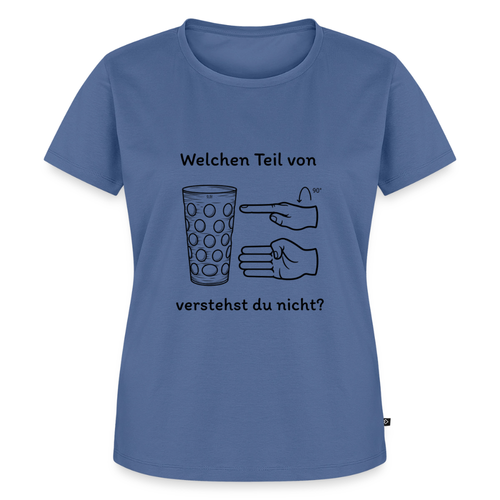 Richtige Schorle, Dubbeglas (woman) - Taubenblau