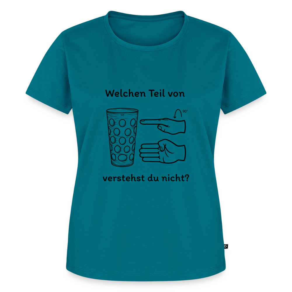 Richtige Schorle, Dubbeglas (woman) - Petrol