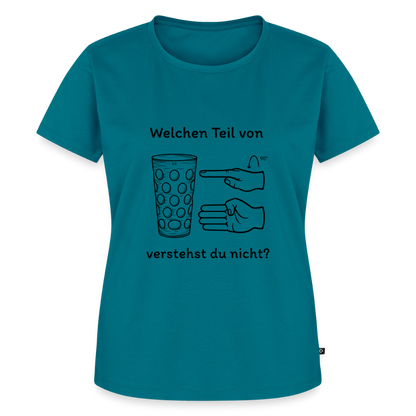 Richtige Schorle, Dubbeglas (woman) - Petrol