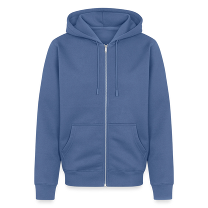 Dubbeglas Zip-Hoodie - Taubenblau