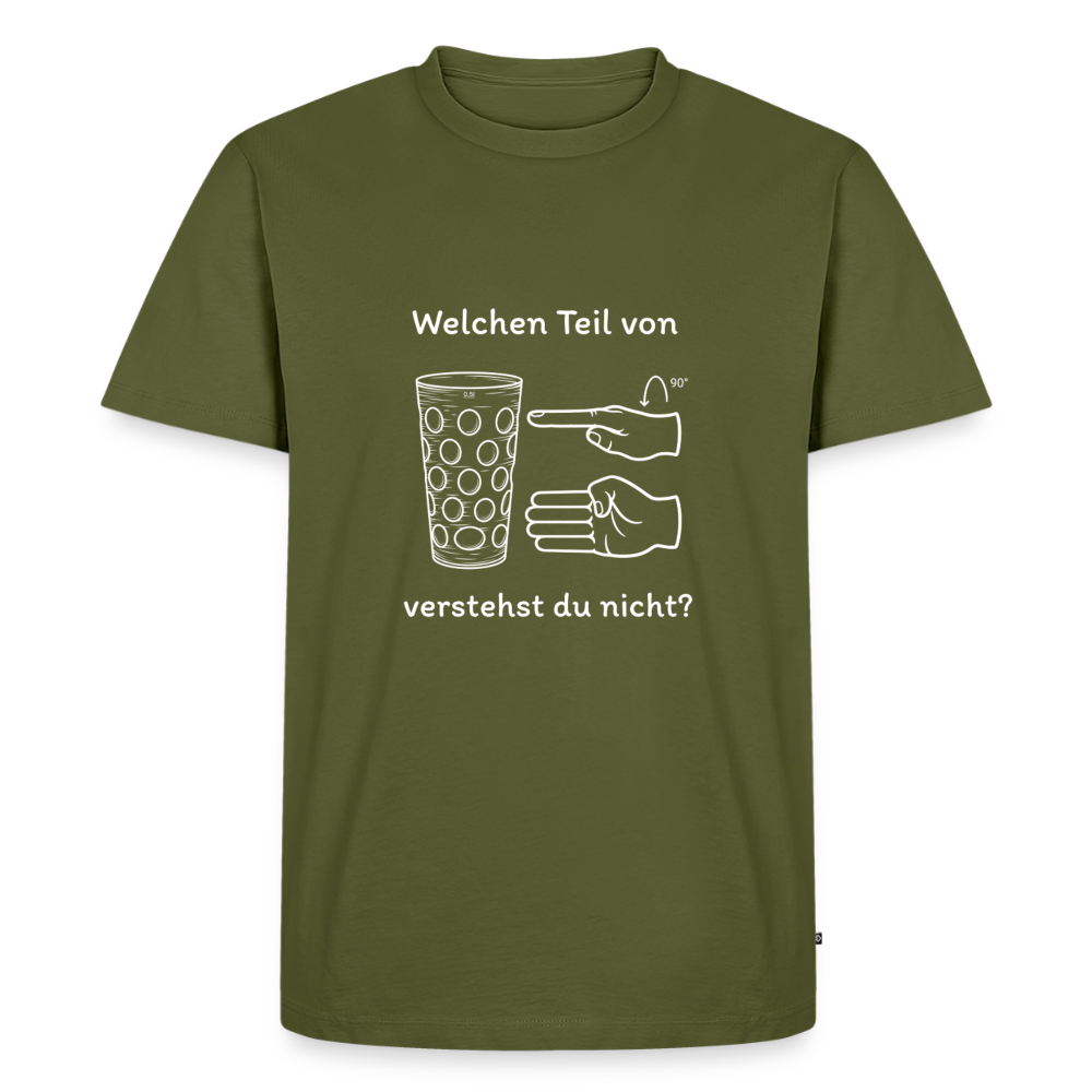 Richtige Schorle – Pfalz Shirt für dunkle Farben - Khaki