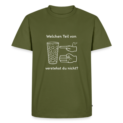 Richtige Schorle – Pfalz Shirt für dunkle Farben - Khaki