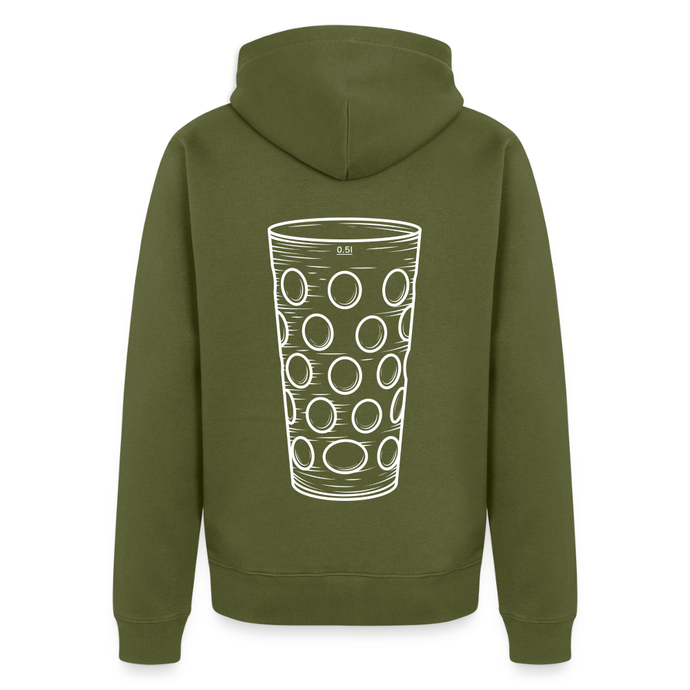 Dubbeglas Zip-Hoodie - Khaki