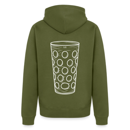 Dubbeglas Zip-Hoodie - Khaki