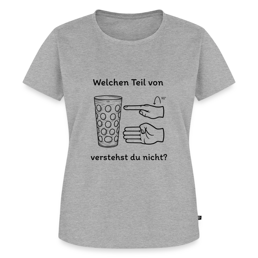 Richtige Schorle, Dubbeglas (woman) - Grau meliert