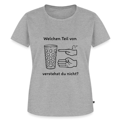 Richtige Schorle, Dubbeglas (woman) - Grau meliert