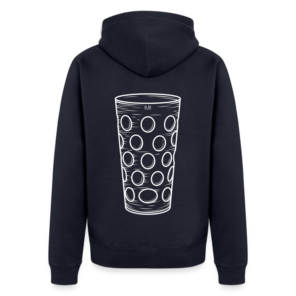 Dubbeglas Zip-Hoodie - Navy
