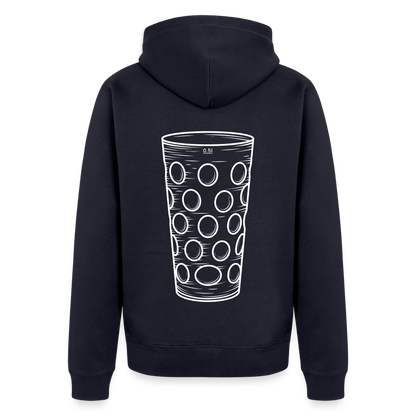 Dubbeglas Zip-Hoodie - Navy