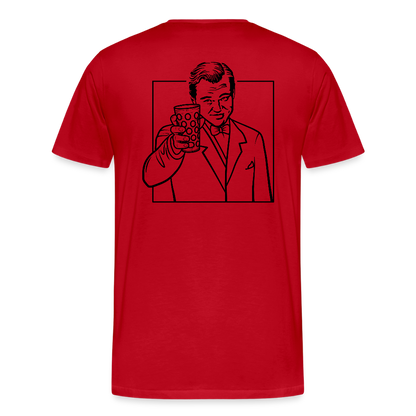 Männer-T-Shirt von Fruit of the Loom - Rot