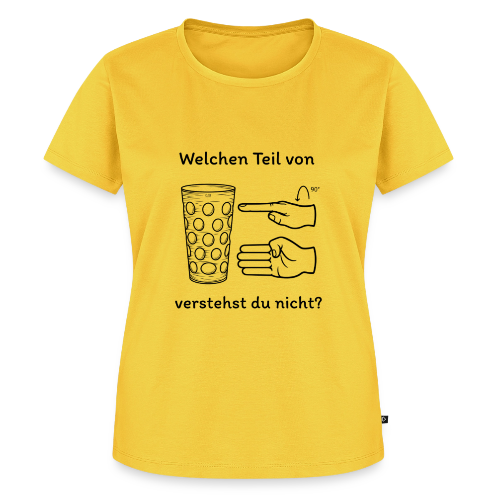 Richtige Schorle, Dubbeglas (woman) - Sonnengelb