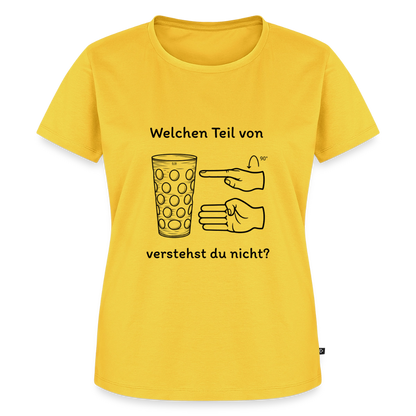 Richtige Schorle, Dubbeglas (woman) - Sonnengelb