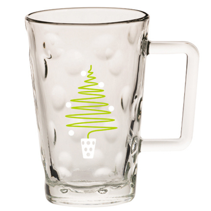 Dubbe-Tässel mit Weihnachtsmotiv