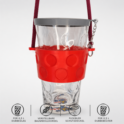 Dubbeglas Halter