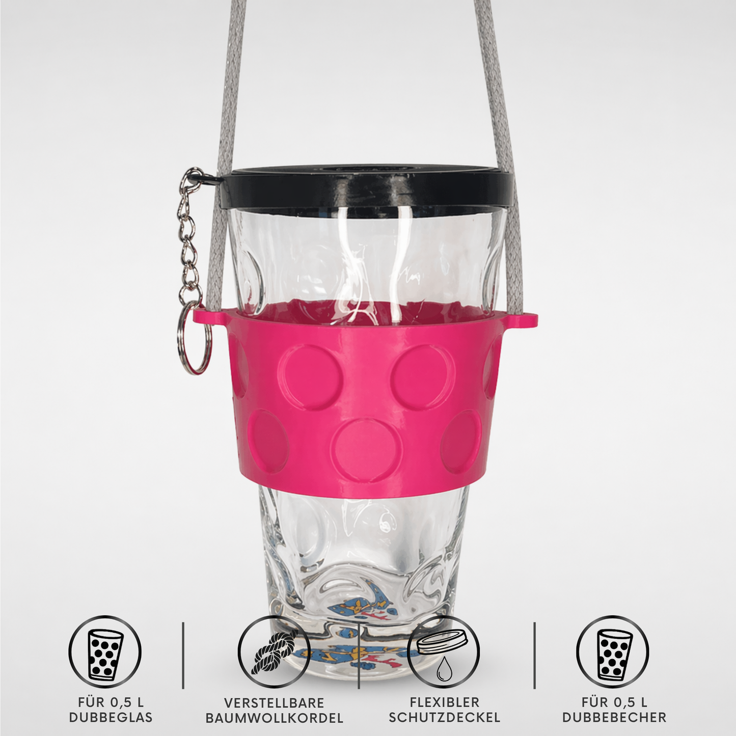 Dubbeglas Halter
