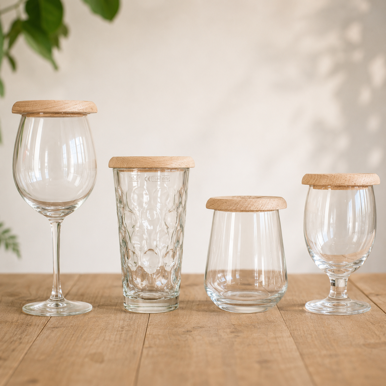 Holzdeckel für Dubbeglas & Trinkgläser
