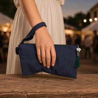 Pfälzer Clutch - Abendhandtasche aus Winzerstoff