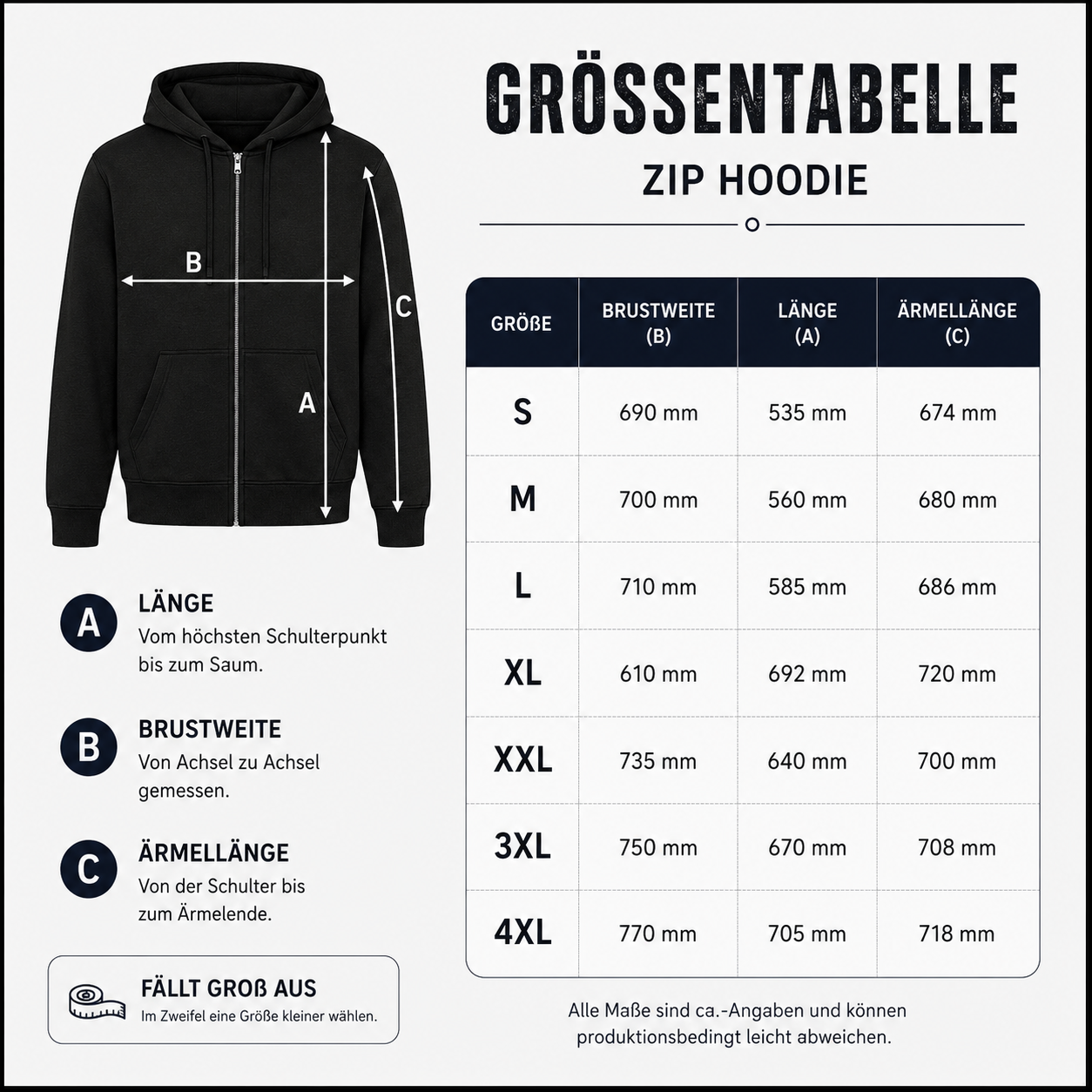 Dubbeglas Zip-Hoodie